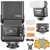 GODOX IT32 TTL Flash per Fotocamera con X5 Trasmettitore Flash Wireless, Compatibile con X3, X3Pro, XPro, XProII, X2T, Ricevitore 2.4GHz, con Riflettore e Diffusore (per Fuji)