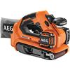 AEG BHBS18-75BL-0 Levigatrice a Nastro 18V Brushless, Batteria non Inclusa, con Impugnatura Ergonomica e Velocità Variabile, Nastri Lunghi Fino a 457 mm e Larghi 75 mm
