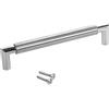 SOTECH 10 x maniglia per mobili E9 in vero acciaio inox BA 160 mm/Ø 16 mm con zoccoli cromati/il design incontra la funzione