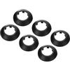 PATIKIL 6pz Coperture Copri Tubi per Tubo Acqua 40mm Rosetta Termosifoni, Copricalorifero Termosifone Plastica Accessori Termosifoni per Tubi Riscaldamento Scudo Collare Parete, Nero