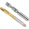 QUARKZMAN M6 x 0.75 Spirale Punta Maschiatura & 5.25mm Solido Carburo Punta Punta Set, Metrico Alta Velocità Acciaio Macchina Vite Filettatura Filettatura Utensile