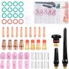 EFUTURETIME 55 Pcs Kit Accessori per Torcia Saldatura TIG per Wp-17/18/26
