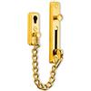 WSHUKJXF Catena Porta Chiavistello, Catena di Sicurezza Porta Antifurto Catena in Acciaio Inossidabile Della Porta con 4 viti per Hotel Casa(Oro)
