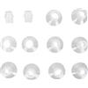 Fafeicy Set di Inserti per Flangia Tiralatte 10 Pezzi in Silicone Senza BPA, Flangia per Tiralatte con Valvola 13mm 15mm 17mm 19mm 21mm Facile da Pulire