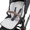 baby idea Babysanity® Morbido Riduttore Copri Passeggino Universale Materassino Neonato Soffice Imbottitura Rivestimento Spugna Di Cotone 100% Bordatura Copertura Laterale - Made in Italy - (Nero)