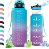 Vikaster Borraccia Bambini, 0.5l Borraccia Bambini con Cannuccia, Borracce Senza BPA & Prova di Perdite, Bottiglia Acqua Sportiva per Bambini Scuola, Bici, Palestra, Yoga, Ufficio, Trekking, Outdoor