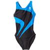TYR Adult Alliance T-Splice Maxback Swimsuit, 26, Black/Blue