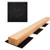 My Plast - Cuscinetti in granulato di gomma per terrazza, 3 mm, 90 x 90 mm, confezione da 150 pezzi, colore: nero