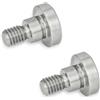 Ganter Normelemente | Viti a testa svasata | 2 pezzi | Vita 10 x 10 mm | Acciaio inossidabile | GN 732.1-M8-10-10-NI