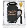 Joymaking Tazza da caffè regalo per chef con scritta - coordinatore professionale caos - divertente idea regalo ufficio regalo per colleghi 400 ml nero
