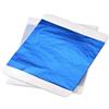 QUARKZMAN Carta Foglia Blu Foglia d'Oro Foglio 5.5 x 5.5 Pollici per Decorazione Artistica, Sculture, Pacco da 100