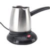 Fdit Caffettiera Turca Elettrica da 500 ML, Caffettiera con Base Antiscivolo, Bollitore per caffè in Acciaio Inossidabile con Manico Rimovibile per Domestica, Tè, Latte, Spina