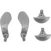 lyrlody Paddle per Controller di Gioco, Paddle in Metallo per Controller Edge, 4 Pulsanti Sostitutivi in acciaio Inossidabile con Design Intercambiabile, per Wireless 5 (SILVER)