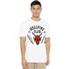 Stranger Things - Maglietta Unisex Hellfire Club, Bianco, S, Bianco, S