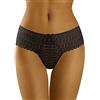 Wolbar Slip Femminile in Pizzo WB421, Nero,L