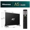 Hisense TV 40E53NQT 40 E53NQT QLED FHD SMART VIDAA
