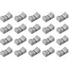 QUARKZMAN 24mmx11mmx10mm Fader Manopole x 20pz Slide Potenziometro Mixer Fader Manopola per Volume Tono Fader Cappuccio Stage Illuminazione Regolazione Cappuccio, [Grigio Nero]
