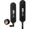 Vecys 4G LTE Antenna SMA Connettore Maschio 12dBi 4G/5G ad Alto Guadagno Omnidirezionale Colla Stick Antenna 600-6000Mhz (Nero, 2 PCS)