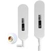 Vecys 4G LTE Antenna RP SMA Maschio Connettore 12dBi 4G/5G Alto Guadagno Omni Direzionale Colla Stick Antenna 600-6000Mhz (Bianco, 2 PCS)