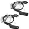 HYSHIKRA Auricolare con Microfono Auricolare multipin Compatibile con Motorola DP3400 DP4400 DP4800 DGP4150 XiR-P8200 Xpr-6300 Radio bidirezionale (Tubo acustico, 2)