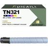 RUICAILI Cartuccia toner compatibile TN321 321 Lavoro di Ricambio per Konica Minolta BizHub C364e C284 C224e C7822e C7828e (1, Ciano)