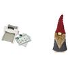 Sizzix Big Shot Fustellatrice 660200, Bianca e Grigia + 662161 Fustella Bigz Gnomo, Wood/Plastic/Steel, Multicolour, 17.3x14x1.9 cm