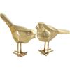 CosmoLiving by Cosmopolitan Scultura, resina, oro, 2 pezzi di piccole dimensioni