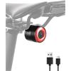 ROCKBROS Luce Posteriore per Bici, Fanale Posteriore Fanalino con Freno Intelligente, LED COB a 4 modalità Illuminazione, Impermeabile IPX6, USB Ricaricabile, 2 Modi Installazione Facile