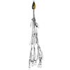 VBESTLIFE Vbest life 12 Bladed Fishing Umbrella Rig Kit Multi-Lure Baits Rigs with Swivels 5 Arms Artificial Bait Kit Ultralight Lure(Blu Scuro)