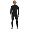 Billabong Muta da uomo con zip sul petto GBS 5/4 FOIL CZ GBS FULLSUIT Nero LT