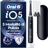 Oral-B iO 5 Spazzolino Elettrico, 1 Testina di Ricambio, Custodia, Nero