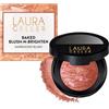 Laura Geller Beauty LAURA GELLER Blush Polvere Cotto Blush-n-Brighten (Pink Grapefruit) - Fard Make Up in Polvere Marmorizzato, Cremoso e Leggero, Finish Satinato