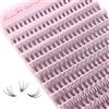 Parriparri Ciglia Finte Individuali 200PCS 0.07mm D Curl Ciuffetti Extension Ciglia Naturali DIY Cluster Lashes 8-16mm Ciglia a Grappolo Fai Da Te per Uso Personale a Casa