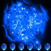 NAMIS 60 luci per palloncini, mini palloncini a LED, luci blu, impermeabili, per matrimoni, compleanni, feste, Natale