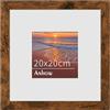 Anhow Cornice 20x20 cm, Cornici Foto in Legno Multistrato con Passepartout per Foto 10x10 cm, Cornici per Puzzle, Parete, Poster, Diploma Universitario - Colore Noce