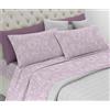 Riad Arredo Set Completo Letto in Flanella 100% Caldo Cotone Antipalline - Completo Lenzuola Morbide - Made In Italy (Sakura Rosa, Matrimoniale)