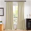 PONY DANCE Tende Camera da Letto 2 Pezzi L 132 x A 240 cm Velluto Curtains Termiche per Salotto Eleganti Tende per Interni Moderne con Fettuccia, Beige Chiaro