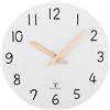 Plumeet Orologio da parete analogico a batteria, 40,6 cm, orologio da parete in legno senza cornice con movimento al quarzo silenzioso, orologi rustici in noce country decorativi per camera da letto e
