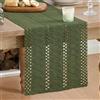 Artoid Mode Macramè Runner da Tavola Verde Oliva 30x243 cm, Decorazione da Tavolo da Cucina Vacanze Feste Compleanno Matrimoni