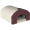 Linea VZ Capri - Forno a legna da incasso con piano cottura 72x70 cm - Capacità cottura 3 pizze
