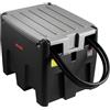 VEVOR Serbatoio per Diesel Portatile Capacità 220 Litri, Serbatoio per Carburante con Pompa di Trasferimento Elettrica da 12 V Potenza 140W, Lunghezza Cavo Alimentazione 3,9m, Nero