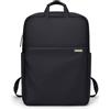 GOLF QUALITY Zaino Donna Zaino porta PC 15 Pollici, Impermeabile e Capiente con Borsa Antifurto, Elegante Backpack Multifunzione per Lavoro, Viaggio, Ufficio Scuola e Università,Nero