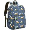 Chase Chic Zaino Bambina Asilo, Zainetti per Bambini Leggero e Resistente All'Acqua per Ragazzi e Ragazze, 3-6 Anni Zaino per Bambini con Fascia Toracica, Veicolo Cantiere Grigio