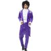 Smiffys Costume Musicista Viola anni '80, viola, con giacca, camicia finta e pantaloni veste, fausse chemise et pantalon Halloween