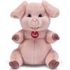 Trudi Maiale Zack | Peluche regalo, maialino portafortuna | 21x29x19 cm taglia M | Classici Fattoria | modello 28395