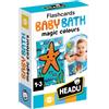 HEADU - Flashcards Baby Bath - Scopri La Magia Dei Colori Con L'Acqua | Carte Magiche per Bagnetto, Giochi Educativi Per Bambini 1-3 Anni, Cards Animali, Esperienza Sensoriale, Regalo Natale Pasqua