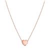 day berlin day.berlin Collana da Donna/Ragazza Heart a catena con cuore e ciondolo 45-50cm catena a cuore in filigrana in acciaio inossidabile, lunghezza variabile in 18k oro, 18k oro rosa e argento