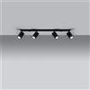 Plafoniera da Soffitto 4xGU10 MERIDA 4L Orientabile in Acciaio
