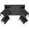 Lampada da soffitto 4xGU10 MERIDA 4 Orientabile in Acciaio