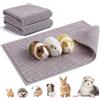 Kehigovi 2 Pezzi Tappetini Cavie 60×40 cm, Accessori Cobi Lavabili(Grigio)